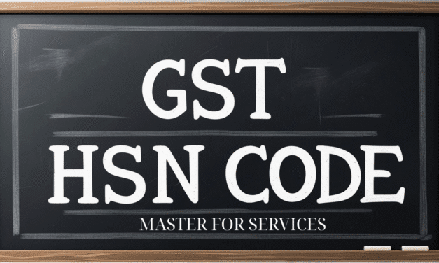 GST HSN CODE MASTER FOR SERVICES