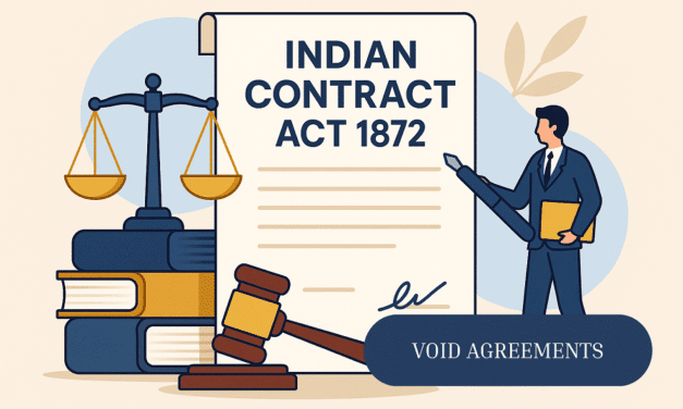 INDIAN CONTRACT 1872 : UNDERSTANDING VOID AGREEMENTS