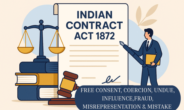 INDIAN CONTRACT ACT 1872: UNDERSTANDING CONSENT AND ESSENTIAL CONDITIONS FOR FREE CONSENT